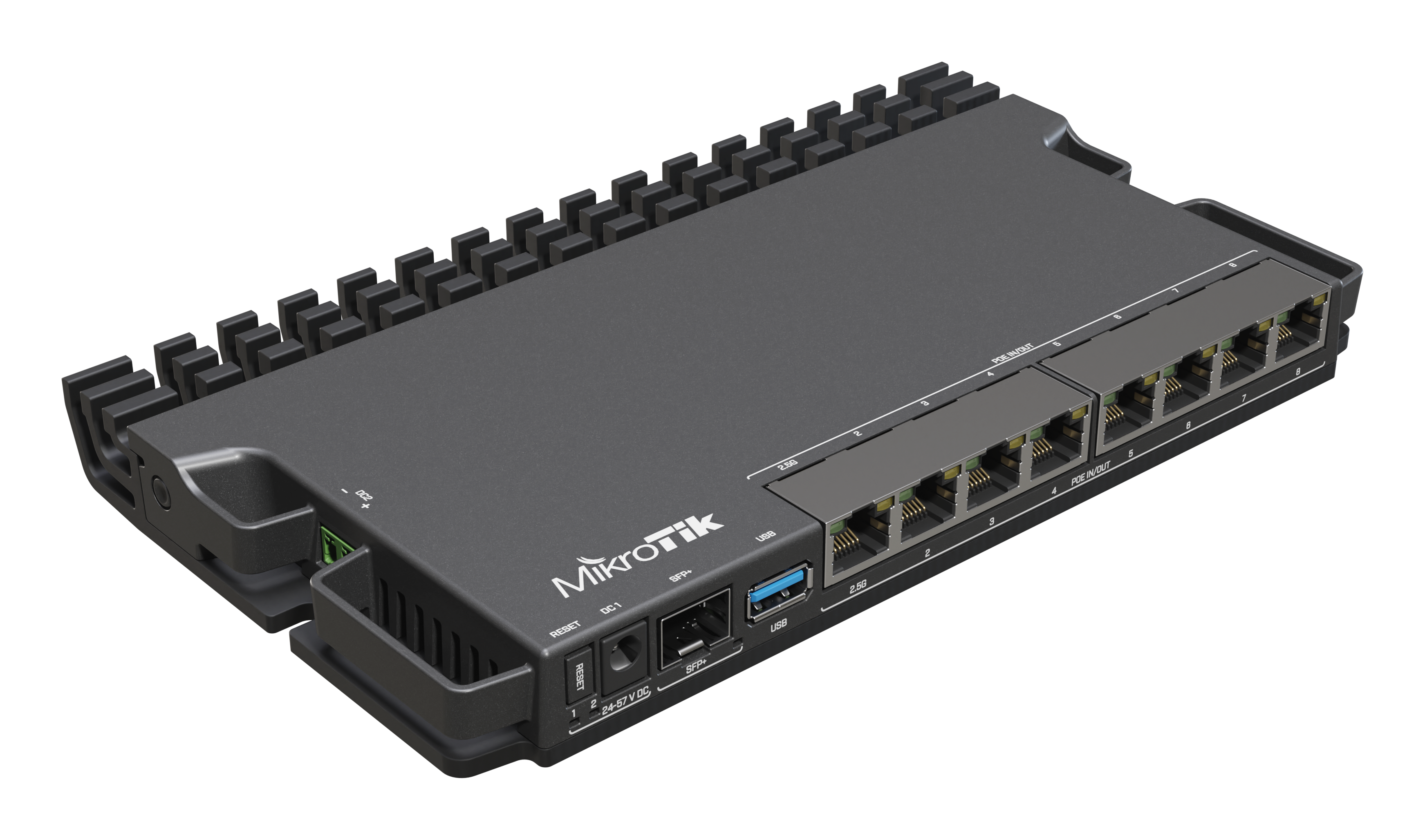 370291-rb5009upr-s-in-4752224007155-0.webp RouterBOARD RB5009UPr+S+IN No Wi-Fi 10/100/1000 Mbit/s Ethernet LAN (RJ-45) ports 7 Mesh Support No MU-MiMO No No mobile broadband