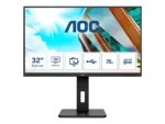 AOC   U32P2   32 ”   VA   60 Hz   4 ms   3840 x 2160 pixels   HDMI ports quantity 2