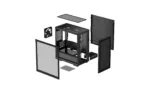Deepcool   CH370   Side window   Black   Micro ATX   ATX PS2