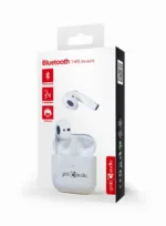 Gembird TWS Earbuds Valletta, balti, matmenys ir pakuotė