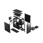 Fractal Design   Define 7 Mini   Black Solid   mATX, Mini-DTX, Mini ITX   ATX