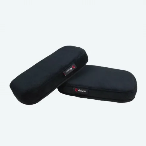 Arozzi 270x135x40 mm   Memory Foam Armrest Pads   Black