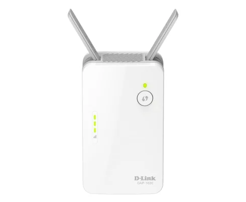 D-Link   AC1300 Wi-Fi Range Extender   DAP-1620   802.11ac   Mesh Support No   400+867 Mbit/s   10/100/1000 Mbit/s   Ethernet LAN (RJ-45) ports 1   No mobile broadband   MU-MiMO No   Antenna type External