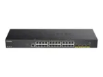 D-Link   Stackable Smart Managed Switch with 10G Uplinks   DGS-1250-28X/E   Web managed   Rackmountable   Gigabit Ethernet (copper) ports quantity 24