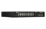QNAP   16 ports 2.5GbE RJ45 with PoE 802.3at (30W), 2 ports 10GbE SFP+, 2 ports 10GbE RJ45 with PoE 802.3bt (90W)   QSW-M2116P-2T2S   Web managed   Rackmountable   Power supply type Internal