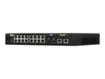 QNAP   16 ports 2.5GbE RJ45 with PoE 802.3at (30W), 2 ports 10GbE SFP+, 2 ports 10GbE RJ45 with PoE 802.3bt (90W)   QSW-M2116P-2T2S   Web managed   Rackmountable   Power supply type Internal