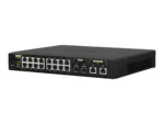 QNAP   16 ports 2.5GbE RJ45 with PoE 802.3at (30W), 2 ports 10GbE SFP+, 2 ports 10GbE RJ45 with PoE 802.3bt (90W)   QSW-M2116P-2T2S   Web managed   Rackmountable   Power supply type Internal