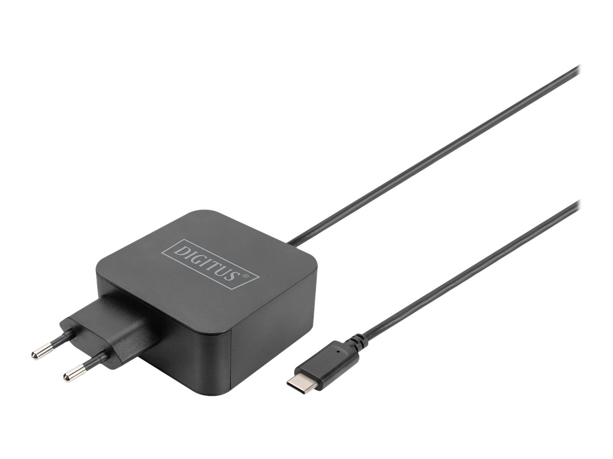 377108-da-10071-4016032482680-0.webp Digitus Notebook Charger USB-C Power supply 65W PD3.0 DA-10071 Power cable