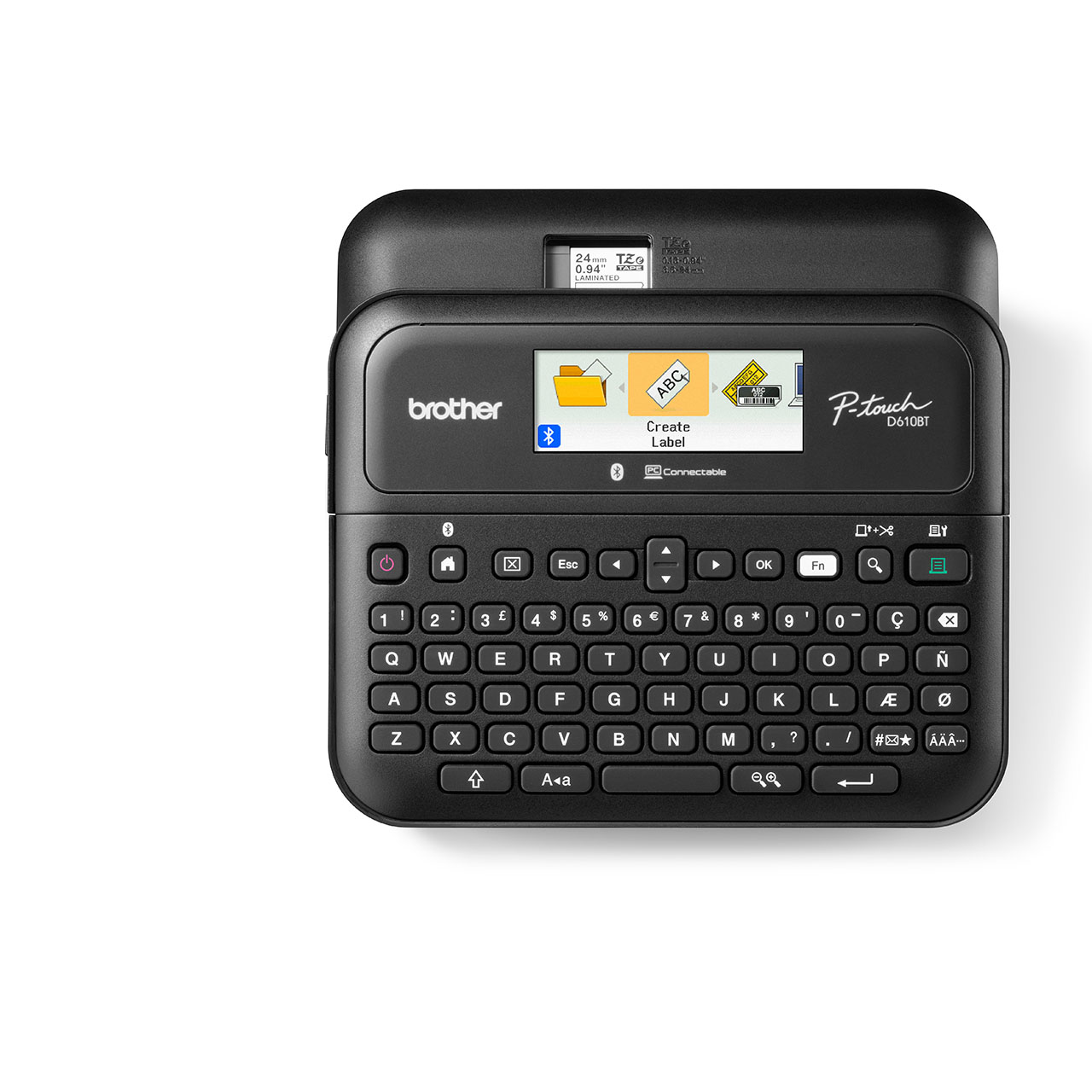 377239-ptd610btvpzw1-4977766824910-0.webp Brother PT-D610BT Mono Thermal Label Printer Black