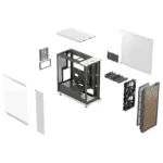 Fractal Design North Chalk White TG Clear Tint   Fractal Design