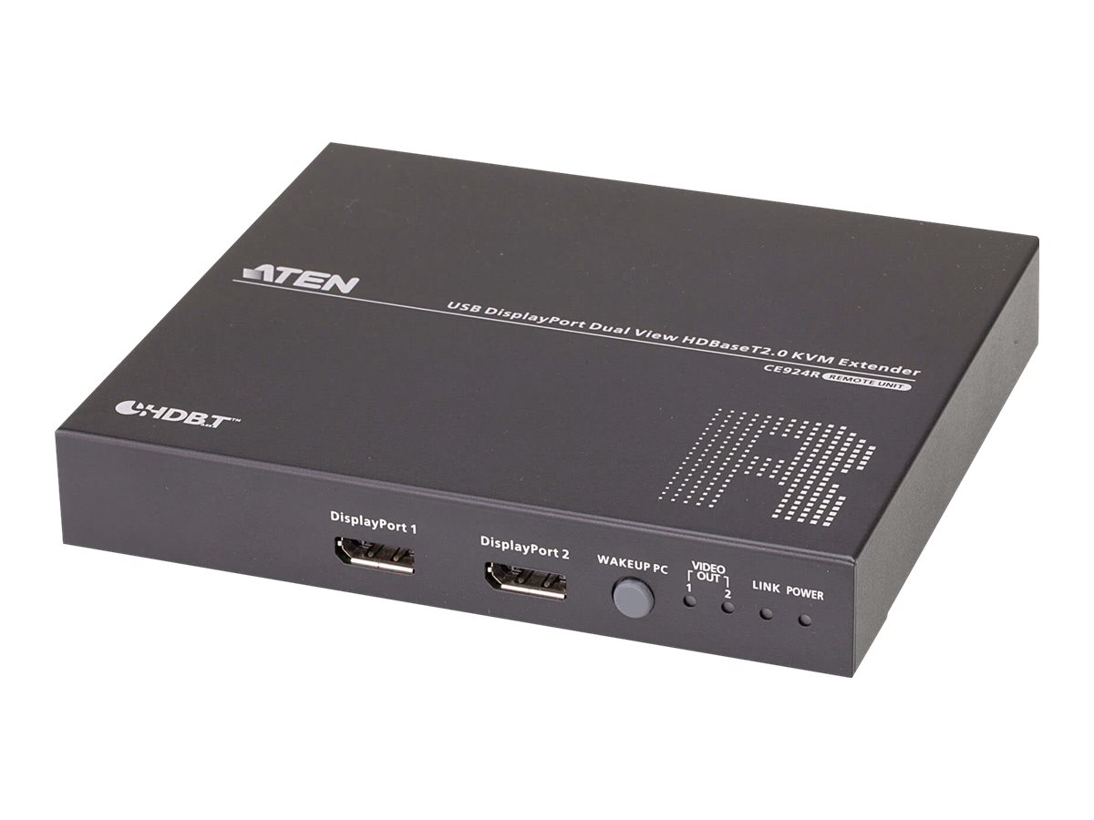 377392-ce924-at-g-4710469340611-0.webp Aten CE924 USB DisplayPort Dual View HDBaseT 2.0 KVM Extender, 4K@100m for Single View Aten USB DisplayPort Dual View HDBaseT 2.0 KVM Extender, 4K@100m for Single View CE924-AT-G