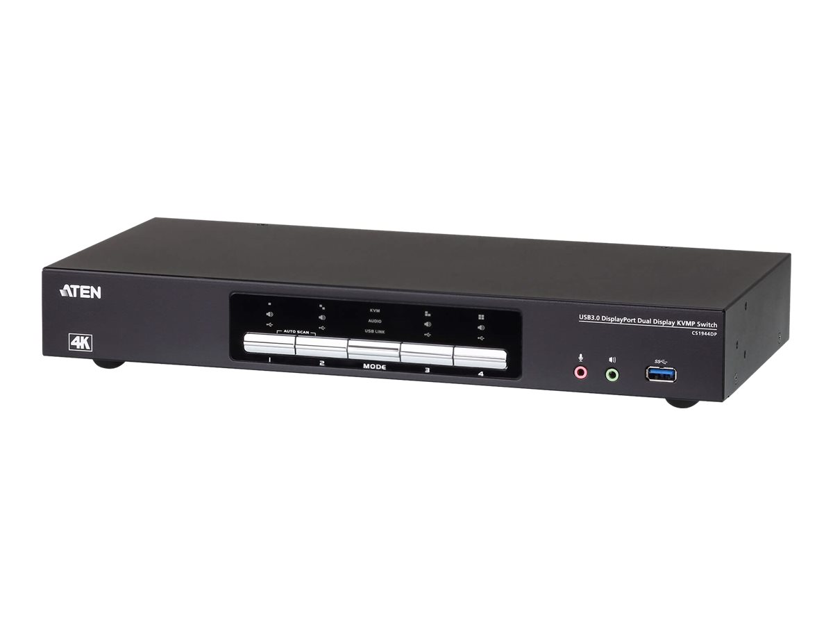 377394-cs1944dp-at-g-2000001253861-0.webp Aten CS1944DP 4-Port USB 3.0 4K DisplayPort Dual Display KVMP Switch Aten 4-Port USB 3.0 4K DisplayPort Dual Display KVMP Switch CS1944DP-AT-G