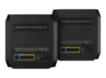 Wifi 6 802.11ax Tri-band Gigabit Gaming Mesh System   GT6 ROG Rapture (2-Pack)   802.11ax   574+4804+4804 Mbit/s   10/100/1000 Mbit/s   Ethernet LAN (RJ-45) ports 3   Mesh Support Yes   MU-MiMO Yes   No mobile broadband   Antenna type Internal