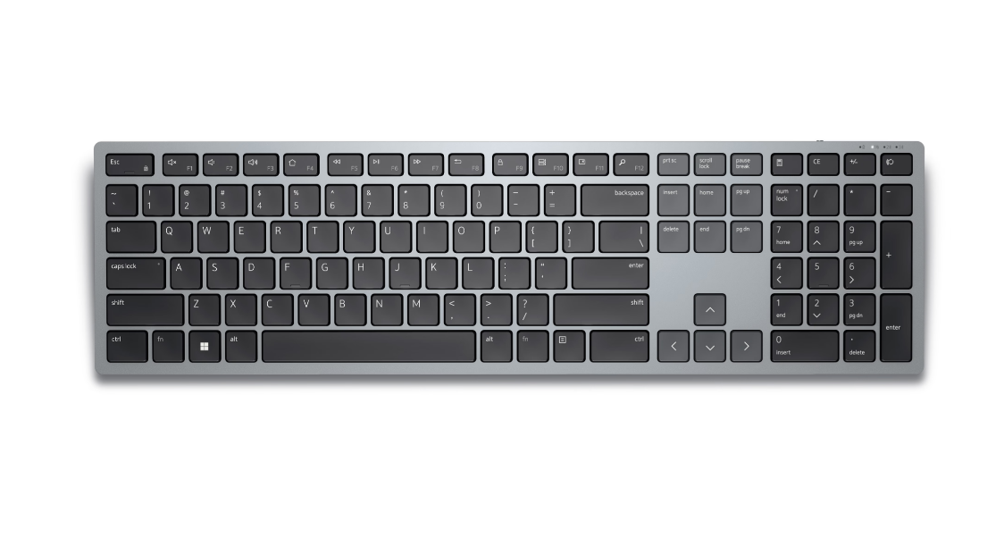 380685-580-akpq-5397184718360-0.webp Dell Keyboard KB700 Keyboard Wireless Russian Titan Gray 2.4 GHz, Bluetooth 5.0