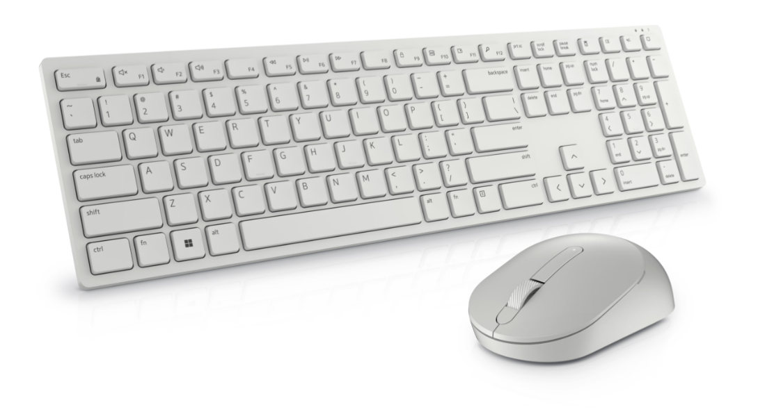 380691-580-akfb-5397184514542-0.webp Dell Keyboard and Mouse KM5221W Pro Keyboard and Mouse Set Wireless Mouse included Russian White 2.4 GHz