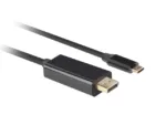Lanberg USB-C to DisplayPort Cable, 1 m 4K/60Hz, Black   Lanberg   USB-C to DisplayPort Cable   CA-CMDP-10CU-0010-BK   1 m
