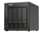 QNAP   4-Bay desktop NAS   TS-453E-8G   Up to 4 HDD/SSD Hot-Swap   Intel Celeron   J6412 Quad-Core   Processor frequency 2.6 GHz   8 GB