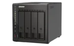 QNAP   4-Bay desktop NAS   TS-453E-8G   Up to 4 HDD/SSD Hot-Swap   Intel Celeron   J6412 Quad-Core   Processor frequency 2.6 GHz   8 GB