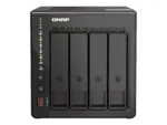 QNAP   4-Bay desktop NAS   TS-453E-8G   Up to 4 HDD/SSD Hot-Swap   Intel Celeron   J6412 Quad-Core   Processor frequency 2.6 GHz   8 GB