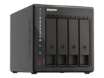 QNAP   4-Bay desktop NAS   TS-453E-8G   Up to 4 HDD/SSD Hot-Swap   Intel Celeron   J6412 Quad-Core   Processor frequency 2.6 GHz   8 GB