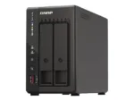 QNAP   2-Bay desktop NAS   TS-253E-8G   Intel Celeron   J6412 4-core   Processor frequency 2.6 GHz   8 GB