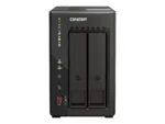 QNAP   2-Bay desktop NAS   TS-253E-8G   Intel Celeron   J6412 4-core   Processor frequency 2.6 GHz   8 GB