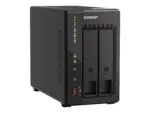 QNAP   2-Bay desktop NAS   TS-253E-8G   Intel Celeron   J6412 4-core   Processor frequency 2.6 GHz   8 GB