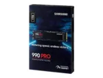 Samsung 990 PRO SSD, M.2 2280, su matmenimis ir svoriu