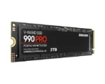 SSD Samsung 990 PRO M.2 2280 su matmenimis ir jungtimis