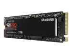 Samsung 990 PRO SSD M.2 2280, matomas iš šono, su jungtimis
