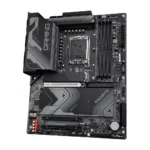 Gigabyte   Z790 GAMING X AX 1.0 M/B   Processor family Intel   Processor socket  LGA1700   DDR5 DIMM   Memory slots 4   Supported hard disk drive interfaces 	SATA, M.2   Number of SATA connectors 6   Chipset Z790 Express   ATX