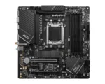 MSI   PRO B650M-A WIFI   Processor family AMD   Processor socket AM5   DDR5 DIMM   Memory slots 4   Supported hard disk drive interfaces 	SATA, M.2   Number of SATA connectors 4   Chipset AMD B650   mATX