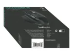 Logitech MX MASTER 3S pelė, matoma iš šono su išsikišusiu ratuku