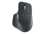 Logitech MX MASTER 3S pelė, šoninis vaizdas su mygtukais ir ratuku
