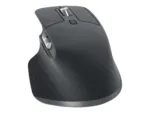 Logitech MX MASTER 3S pelė, šoninis vaizdas su matomais mygtukais