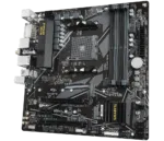 Gigabyte   B550M DS3H AC 1.0/1.1/1.2/1.3/1.5 M/B   Processor family AMD   Processor socket AM4   DDR4 DIMM   Memory slots 4   Supported hard disk drive interfaces SATA, M.2   Number of SATA connectors 4   Chipset AMD B550   Micro ATX