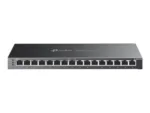 TP-LINK   etStream 16-Port Gigabit Smart Switch with 8-Port PoE+   TL-SG2016P   Web managed   Desktop   Power supply type External