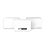 AX3000 Whole Home Mesh WiFi 6 System with PoE   Halo H80X (3-Pack)   802.11ax   574+2402 Mbit/s   10/100/1000 Mbit/s   Ethernet LAN (RJ-45) ports 3   Mesh Support Yes   MU-MiMO Yes   No mobile broadband   Antenna type Internal