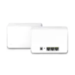 AX1800 Whole Home Mesh Wi-Fi 6 System   Halo H70X (2-Pack)   802.11ax   574+1201 Mbit/s   10/100/1000 Mbit/s   Ethernet LAN (RJ-45) ports 3   Mesh Support Yes   MU-MiMO Yes   No mobile broadband   Antenna type Internal
