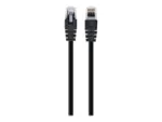 Patch cord UTP, juodas, 7.5 m ilgio, iš arti