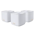 ZenWiFi XD4 Plus (W-3-PK) Wireless-AX1800 (3-pack)   802.11ax   1201+574 Mbit/s   10/100/1000 Mbit/s   Ethernet LAN (RJ-45) ports 1   Mesh Support Yes   MU-MiMO Yes   No mobile broadband   Antenna type Internal
