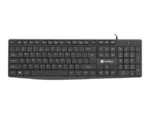 Natec   Keyboard   Nautilus NKL-1950   Keyboard   Wired   US   Black   USB Type-A   390 g