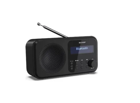 Sharp DR-P420(BK) Tokyo Portable Digital Radio, FM/DAB/DAB+, Bluetooth 5.0, USB or Battery Powered, Midnight Black   Sharp   Tokyo Portable Digital Radio   DR-P420(BK)   Bluetooth   Midnight Black