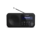 Sharp DR-P420(BK) Tokyo Portable Digital Radio, FM/DAB/DAB+, Bluetooth 5.0, USB or Battery Powered, Midnight Black   Sharp   Tokyo Portable Digital Radio   DR-P420(BK)   Bluetooth   Midnight Black