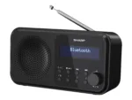 Sharp DR-P420(BK) Tokyo Portable Digital Radio, FM/DAB/DAB+, Bluetooth 5.0, USB or Battery Powered, Midnight Black   Sharp   Tokyo Portable Digital Radio   DR-P420(BK)   Bluetooth   Midnight Black