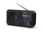 Sharp DR-P420(BK) Tokyo Portable Digital Radio, FM/DAB/DAB+, Bluetooth 5.0, USB or Battery Powered, Midnight Black   Sharp   Tokyo Portable Digital Radio   DR-P420(BK)   Bluetooth   Midnight Black