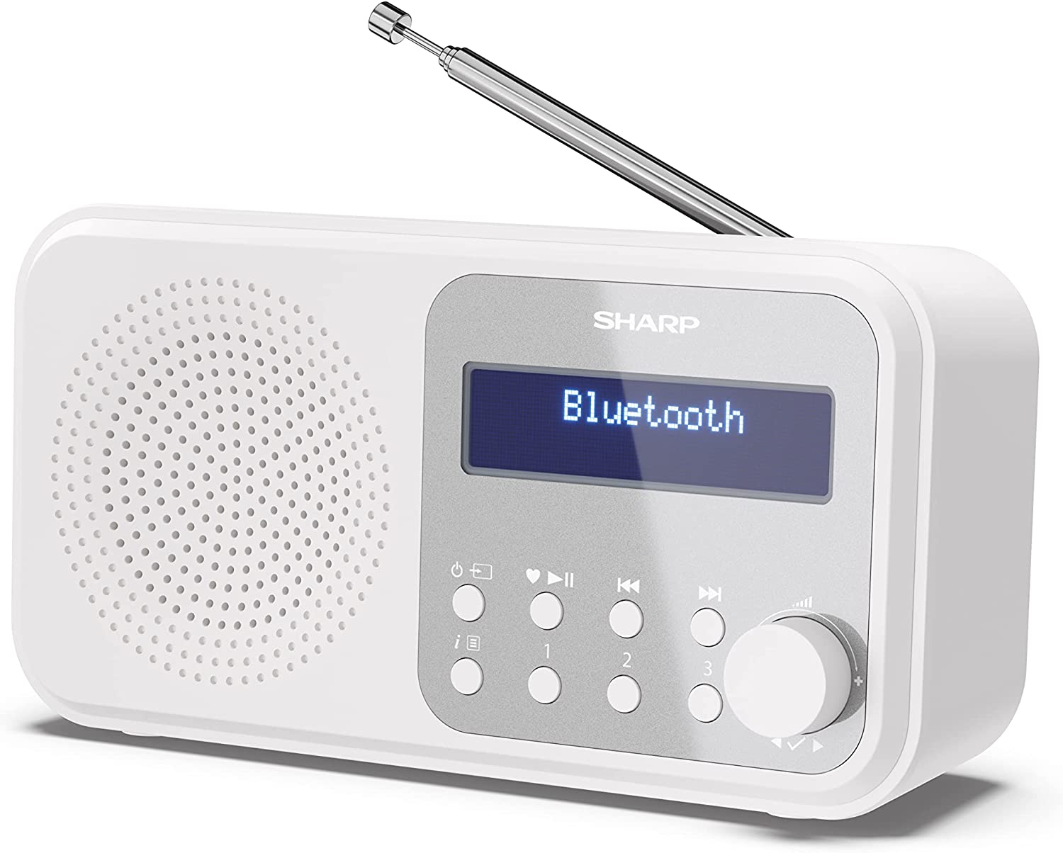 390208-dr-p420-wh-4974019204567-0.webp Sharp DR-P420(WH) Tokyo Portable Digital Radio, FM/DAB/DAB+, Bluetooth 5.0, USB or Battery Powered, Snowy White Sharp Tokyo Portable Digital Radio DR-P420(WH) Bluetooth White