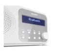 Sharp DR-P420(WH) Tokyo Portable Digital Radio, FM/DAB/DAB+, Bluetooth 5.0, USB or Battery Powered, Snowy White   Sharp   Tokyo Portable Digital Radio   DR-P420(WH)   Bluetooth   White