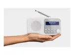 Sharp DR-P420(WH) Tokyo Portable Digital Radio, FM/DAB/DAB+, Bluetooth 5.0, USB or Battery Powered, Snowy White   Sharp   Tokyo Portable Digital Radio   DR-P420(WH)   Bluetooth   White