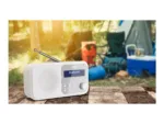 Sharp DR-P420(WH) Tokyo Portable Digital Radio, FM/DAB/DAB+, Bluetooth 5.0, USB or Battery Powered, Snowy White   Sharp   Tokyo Portable Digital Radio   DR-P420(WH)   Bluetooth   White
